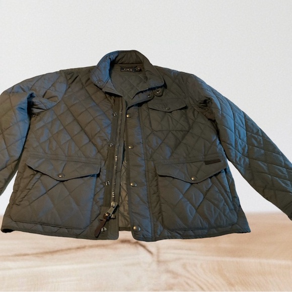 Polo Ralph Lauren Slate Grey Quilted Repellent Field Jacket NWOT, Size XL TG - Picture 10 of 14